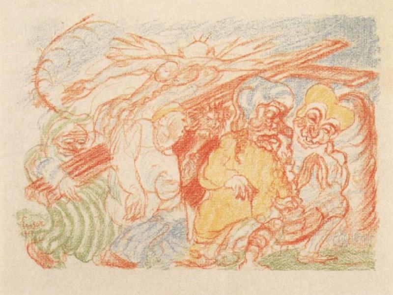 James Ensor The Ascent to Calvary oil painting image